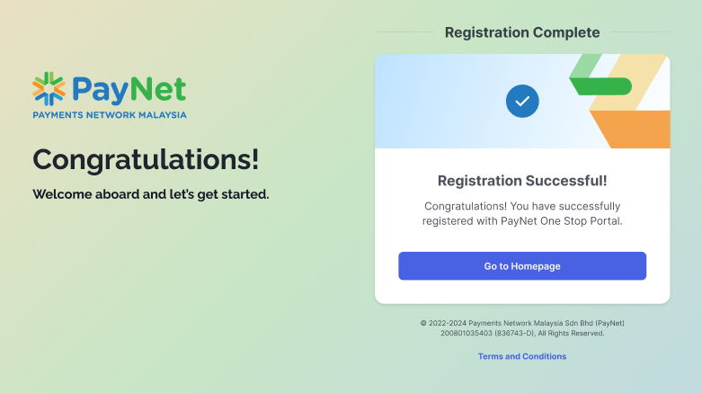 How to self-register – PayNet Support